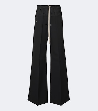 Pantaloni Bela a gamba larga in lana vergine | Rick Owens