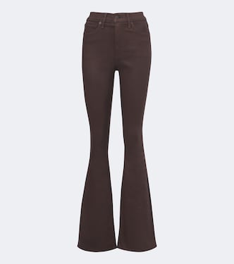 Beverly coated flared jeans | Veronica Beard