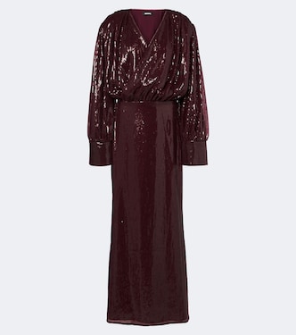 Draped sequined gown | Rotate