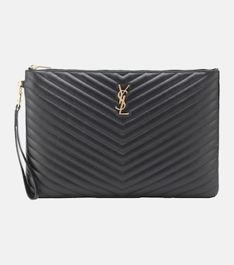 Cassandre matelassé leather clutch | Saint Laurent