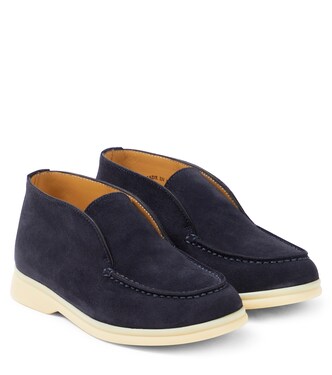 Open Walk suede ankle boots | Loro Piana Kids