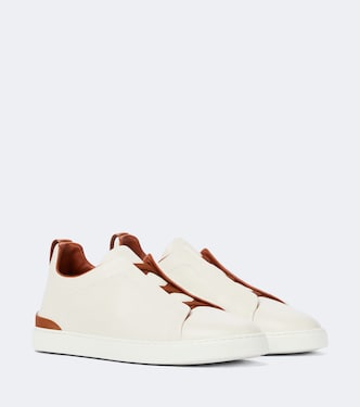 Triple Stitch leather sneakers | Zegna
