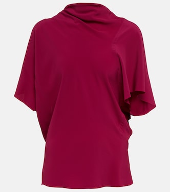 Asymmetrical silk-blend top | Rick Owens
