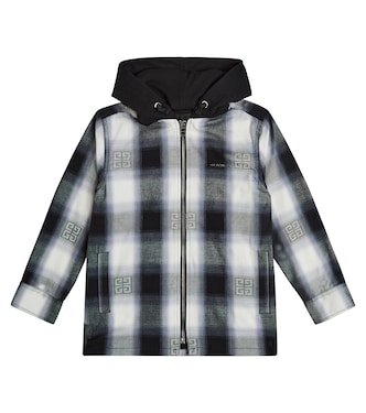 4G checked cotton jacket | Givenchy Kids