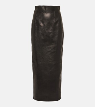 Loxley leather pencil skirt | Khaite