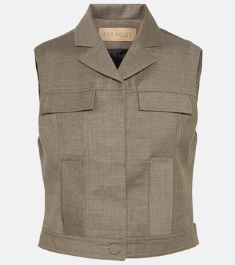 Cropped-Top Mia aus Wolle | Aya Muse