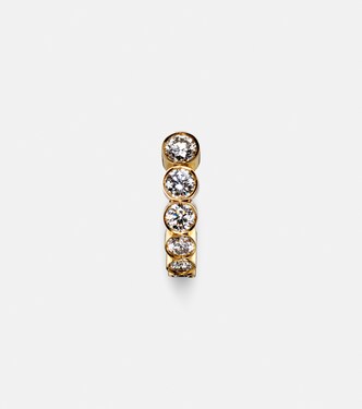 Boucle Ensemble Petite 18kt gold single earring with diamonds  | Sophie Bille Brahe