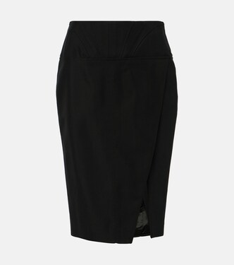 High-rise pencil skirt | Mugler