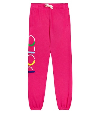 Logo embroidered cotton-blend sweatpants | Polo Ralph Lauren Kids