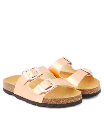 Sandalen aus Metallic-Leder | The New Society