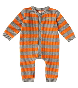 Baby Stripes cotton and wool onesie | Tinycottons