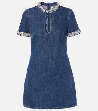 Verziertes Jeanskleid | Self-Portrait