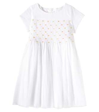 Duchesse cotton dress | Bonpoint
