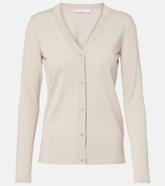 Tennis striped cotton and silk cardigan | Max Mara