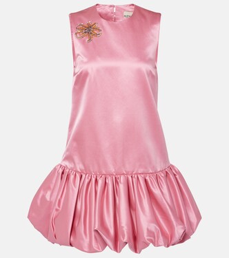 Robe Neptuna en satin à ornements | Alémais