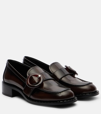Sienna leather loafers | Prada