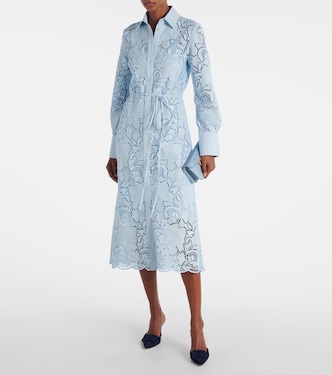 laser cut shirt dress Laser Cut Shirt Dress in white  Style Cheat