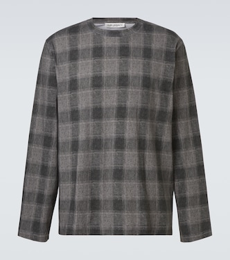 Box checked cotton jersey T-shirt | Our Legacy