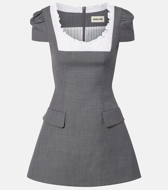 فستان قصير بكشكشة | Shushu/Tong