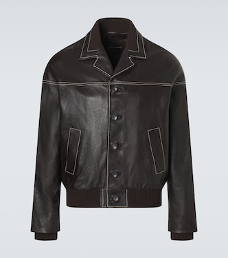 Time leather jacket | Wales Bonner