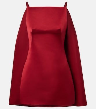 فستان قصير كيب من حرير الساتان الدوتيش Sliced  | Givenchy