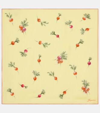 Raddish printed silk scarf | Jacquemus
