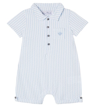 Baby cotton seersucker playsuit | Tartine et Chocolat