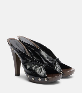 Verzierte Pantoletten aus Leder | Phoebe Philo