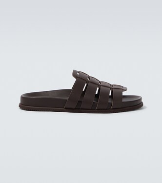 Laodamas leather fisherman sandals | Ancient Greek Sandals