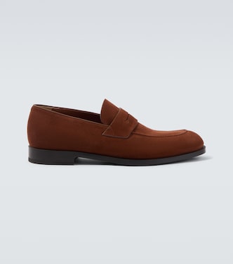 Suede penny loafers | Zegna