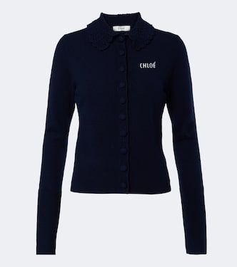 Logo wool cardigan | Chloé