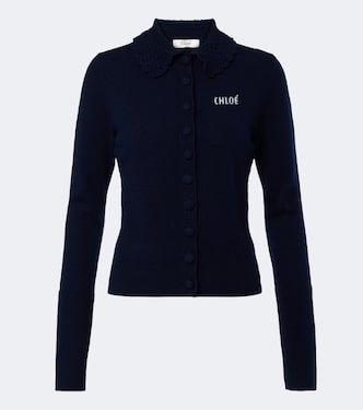 Logo wool cardigan | Chloé