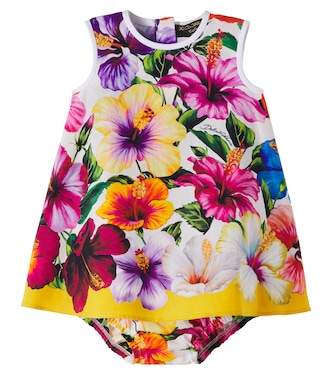 Baby Set aus Kleid und Höschen aus Baumwolle | Dolce&Gabbana Kids