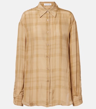 Peri checked twill shirt | The Frankie Shop
