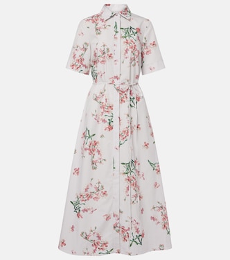 Vestido camisero de algodón floral | Erdem