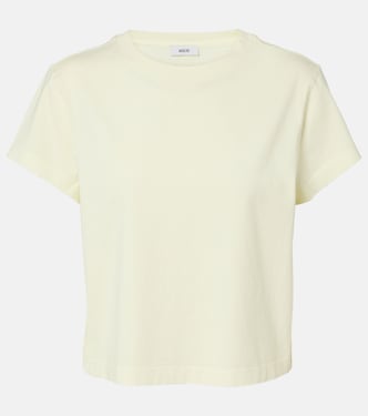 Adine cropped cotton jersey T-shirt | Agolde
