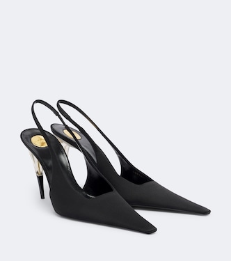 Pumps slingback Goya in raso | Saint Laurent
