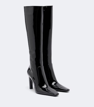 Francoise patent leather knee-high boots | Saint Laurent