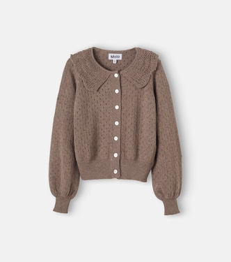Glow cotton and wool cardigan | Molo