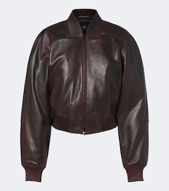 Cropped-Bomberjacke aus Leder | Phoebe Philo