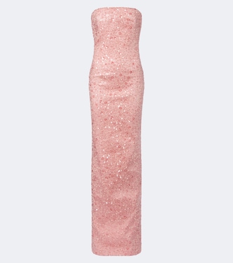 Nara sequined strapless gown | The New Arrivals Ilkyaz Ozel