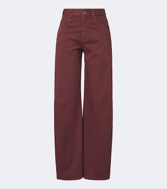 Wide-Leg Mid-Rise Jeans Monili | Brunello Cucinelli