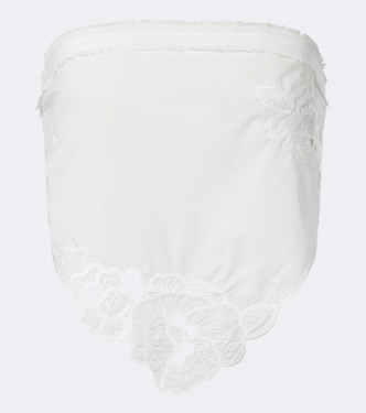 Klara embroidered cotton scarf | SIR