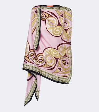 Kells printed silk twill top | La DoubleJ