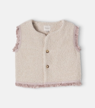 Indido wool-blend bouclé vest  | Donsje