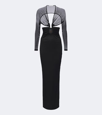 Vestido largo Orbit adornado | Christopher Esber
