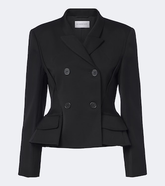 Pinch peplum wool gabardine jacket | Givenchy