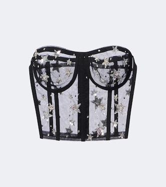 Embellished mesh bustier | Dolce&Gabbana