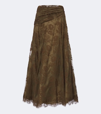 Clash draped lace maxi skirt | Zimmermann