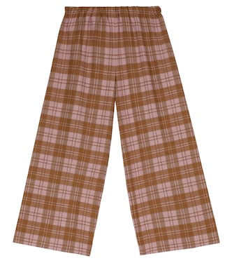 Checked stretch-jersey sweatpants | Il Gufo